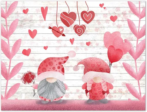 Vista 6 de Small World Greetings Tarjetas de San Valentín de gnomos caprichosos, 24 unidades, interior en blanco con sobres, tamaño A2 de 5.5 x 4.25 pulgadas