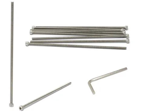 Vista 224 de iexcell Kit de tornillos de cabeza hexagonal de acero inoxidable 304, 100 unidades M2 x 0.157 in, paso de rosca de 0.016 in