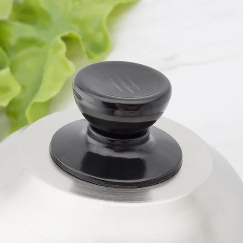 Vista 3 de Cubierta de cocción al vapor para queso, cúpula de fusión de queso de 6.30 pulgadas con asa, cubierta universal de acero inoxidable para parrilla