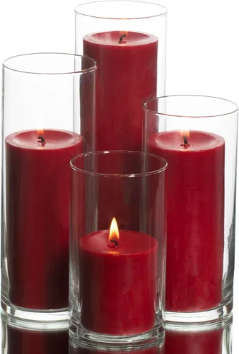 Vista 6 de Eastland - Juego de 4 soportes cilíndricos para pilar y velas de pilar Richland