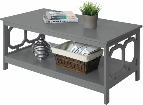 Vista 4 de Convenience Concepts Mesa de centro Omega, gris