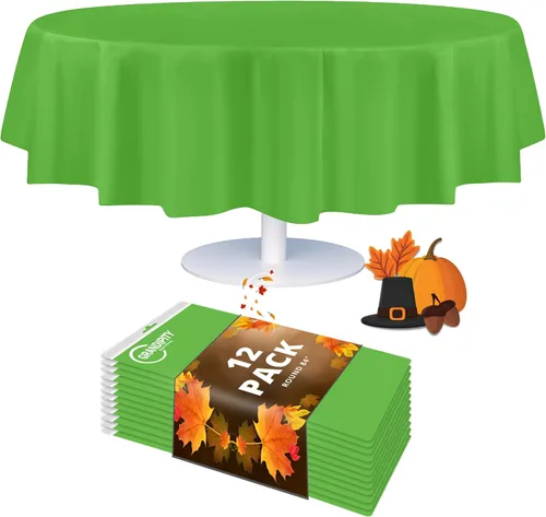 Vista 13 de Mantel de plástico de alta calidad - 54 in. x 108 pulgadas. Grandipity - Mantel rectangular (6 y 12 unidades), Agua (Aqua)