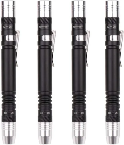 Vista 7 de Linternas de luz negra LED 2 en 1 linterna de pluma clip de antorcha detector de luz negra para 3 pilas AAA (paquete de 1)