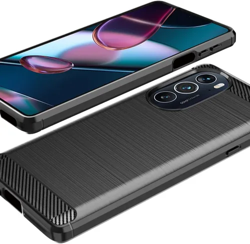 Vista 5 de Osophter Funda para Motorola Edge Plus 2022, Moto Edge Plus 2022, absorción de golpes, flexible de goma de TPU, funda protectora para Motorola Edge