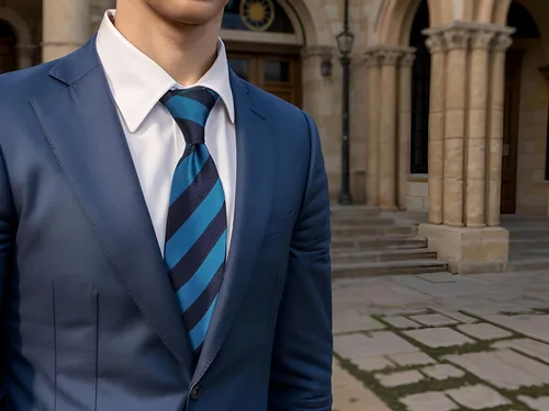 Vista 26 de S&W SHLAX&WING Corbata para hombres Lazos a rayas verde, amarillo y azul para trajes de negocios