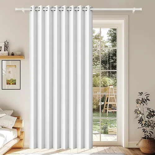 Vista 57 de Cortinas plisadas completamente opacas con cierre magnético, 72 pulgadas de largo, para interiores y exteriores, 1 panel, 45 pulgadas de ancho x 72