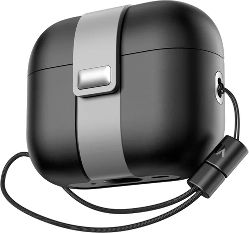 Vista 9 de SURITCH Funda para AirPods Pro 2/Pro, bloqueo magnético, compatible con Airpods Pro de 2ª y 1ª generación, funda protectora resistente con elegante