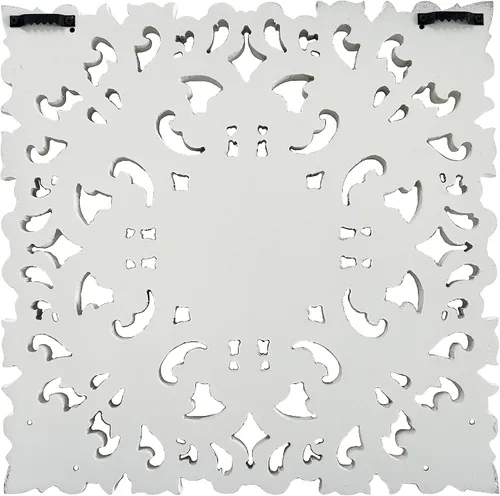 Vista 6 de Musanpou Paneles de pared de madera tallados a mano únicos con decoraciones florales colgantes - Decoración de pared rústica de granja para sala