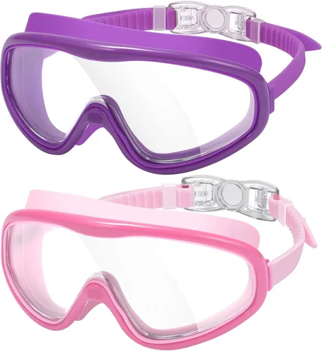 Vista 12 de Braylin Gafas de natación para adultos, paquete de 2 gafas de natación de visión amplia para hombres, mujeres, jóvenes, adolescentes, antivaho y más