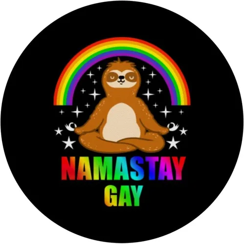 Vista 3 de Nama Stay Gay Yoga PopSockets intercambiables PopGrip
