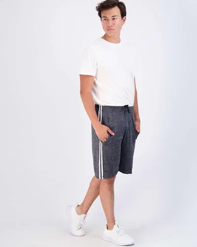 Vista 5 de Real Essentials Paquete de 5 para hombre: pantalones cortos Dry-Fit de 9" - Gimnasio atlético, entrenamiento, baloncesto, correr, bolsillos casuales