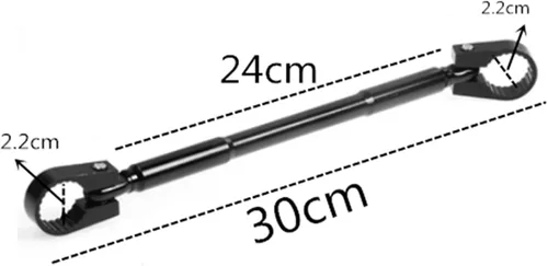 Vista 3 de Para Yamaha MT-03 MT-25 FAZER600 FZ6S FZ6N FZ6R YBR 125 - Palanca de equilibrio para barra transversal de motocicleta (color negro, tamaño: 1)