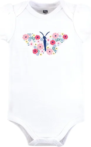 Vista 483 de Hudson Baby baby-girls Cotton Bodysuits 3-pack