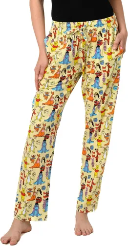Vista 8 de Disney Pantalones de descanso para mujer, pantalones de pijama de algodón con estampado completo