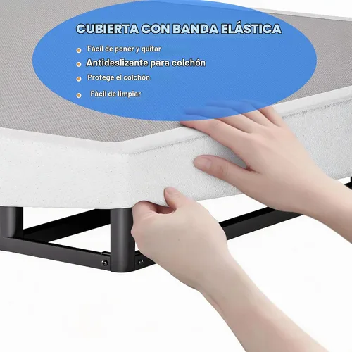 Vista 9 de JWIFSEF Base de perfil bajo Twin Box Spring de 5