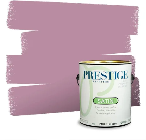 Vista 241 de Prestige Paints Pintura exterior e imprimación en uno, 1 galón, plano, coincidencia comparable de Valspar* Amber Rose*
