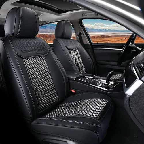 Vista 22 de Coverado - Fundas impermeables para asientos de coche, fundas delanteras para asientos de coche, 2 en 1, fundas protectoras para asientos de coche