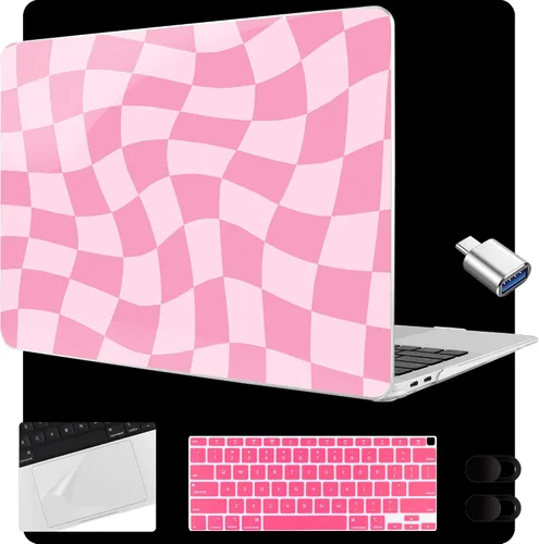 Vista 16 de MEEgoodo Funda para MacBook Air de 13.3 pulgadas 2021 2020 2019 2018 A2337 M1 A2179 A1932, carcasa para laptop para MacBook Air M1 con cubierta
