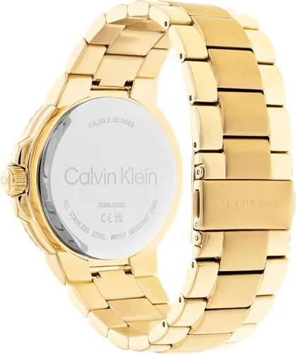 Vista 3 de Calvin Klein Reloj de pulsera de acero chapado en oro fino iónico de cuarzo para hombre color chapado en oro Modelo 25200204 Dorado Gold Plated