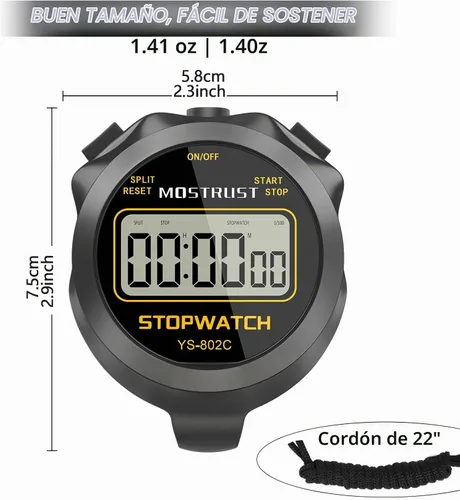 Vista 4 de Stopwatch Sports Timer, Digital Stop-Watch