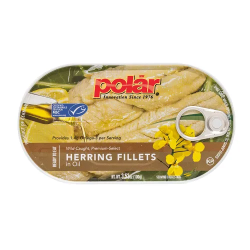 Vista 6 de MW Polar Arenque ahumado en aceite con sabor a verduras, 6.7 onzas (paquete de 12)