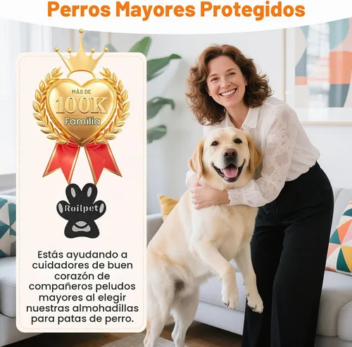 Vista 9 de Almohadillas para patas de perro para perros mayores para evitar