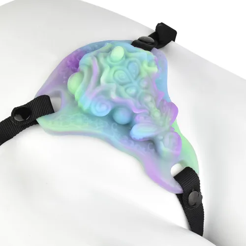 Vista 11 de Monster Dildo Grinder - Juguete sexual para mujeres, pequeño consolador de fantasía alienígena con almohadilla de fricción, estimulador