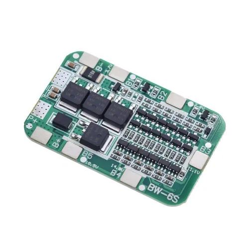 Vista 8 de 5S 18V 21V 15A 18650 Cargador PCB BMS Placa de Protección, Módulo de Celda Lipo Cargador de Batería de Litio Iones de Litio con Cable de 6 núcleos