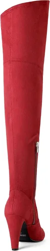 Vista 3 de DREAM PAIRS Botas altas hasta el muslo para mujer, tacones por encima de la rodilla, botas largas y sexys con punta puntiaguda