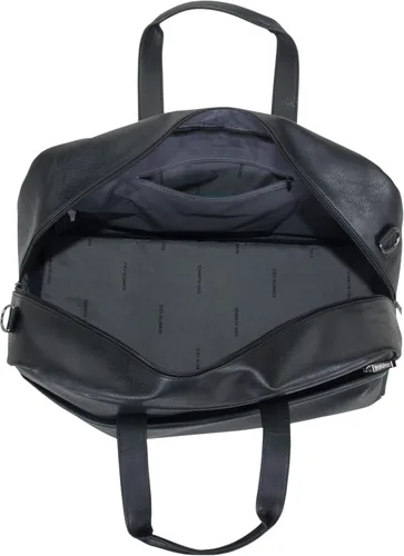 Vista 8 de Kenneth Cole Reaction Port Stanley Bolsa de viaje de piel sintética de 20 pulgadas con cremallera superior Negro 20 Travel Duffel Port Stanley