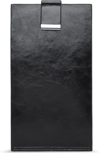 Vista 5 de Cartera de piel auténtica para mujer, con cremallera larga con cremallera RFID