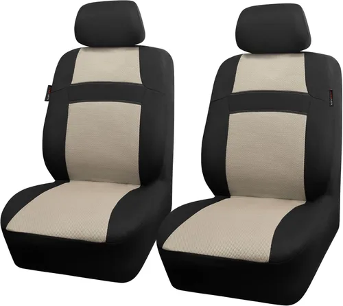 Vista 13 de CAR PASS Juego de fundas de asiento completas, Funda de asiento de malla de aire 3D con esponja compuesta de 5 mm en el interior, compatible