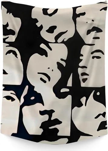 Vista 11 de FADALO Tapiz de mujeres negras afroamericanas, tapiz de arte con dinero de niña negra, tapices de pared de tendencia retro para colgar en la pared