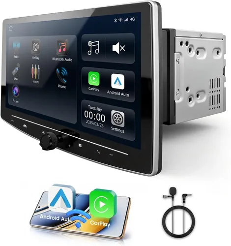 Vista 10 de Estéreo auto inalámbrico del coche de CarPlay Android para VW, 7" radio doble DIN Fits Golf Passat Jetta Tiguan, Navigation, hands-free calls