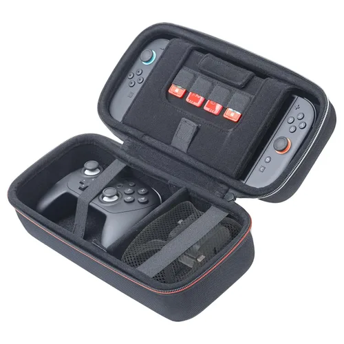 Vista 3 de R.D.S. INDUSTRIES, INC. - Game Traveler Deluxe Licensed System Case for Nintendo Switch, Nintendo Switch 2, OLED, Black Medium (NS230)