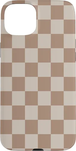 Vista 9 de Bonita funda Classic Dark Brown Checkered Big Checkerboard para iPhone 16