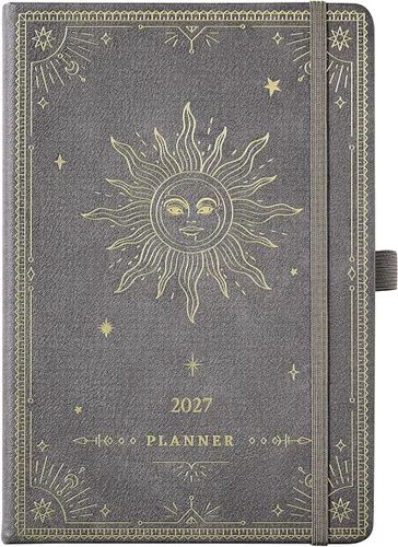 Vista 21 de Agenda 2026 – Agenda 2026, enero 2026 – diciembre 2026, 5.75 x 8.25 pulgadas, planificador semanal y mensual 2026, planificador de piel sintética 26