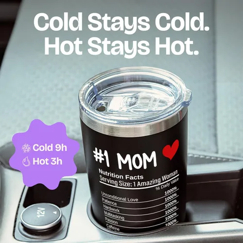Vista 12 de Regalos de cumpleaños para mamá de hijo – Having Me As a Son Is the Only Gift You Need - Vaso aislado negro de 20 onzas, regalo para la mejor mamá