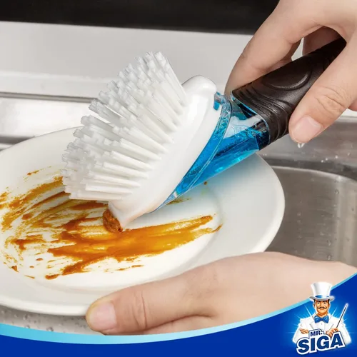 Vista 7 de MR.SIGA Recambios de cepillo para platos dispensadores de jabón, paquete de 4