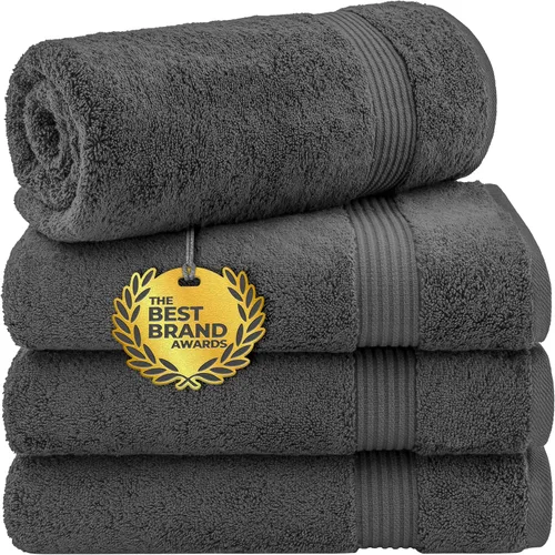 Vista 116 de Cotton Paradise Juego de 2 toallas turcas de 100 % algodón, suaves, absorbentes, de secado rápido, juego de 2 toallas de baño de 35 x 70 pulgadas