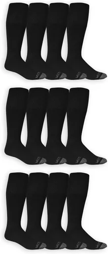 Vista 11 de Fruit of the Loom Men's Dual Defense Odor Protection Socks Tobillo - Paquete de 10 - Negro