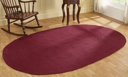 Vista 49 de La colección Better Trends Alpine Braid es una alfombra reversible para interiores duradera y resistente a las manchas 100% polipropileno
