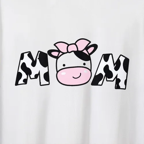 Vista 3 de Traje de cumpleaños familiar a juego para bebés niñas papá y mamá melón sandía y vaca camiseta para sesión de fotos