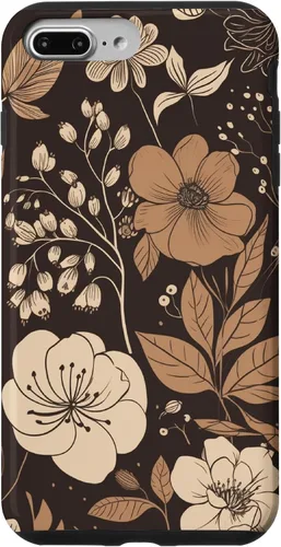 Vista 12 de Hazelnut Brown Wildflower Floral Flower Design Case for iPhone 17