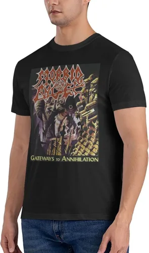 Vista 4 de PEYDEN Morbid Angel T Shirt Men Summer Fashion Breathable Cotton Round Neckline Shirt Sports Fitness Short Sleeve Tees