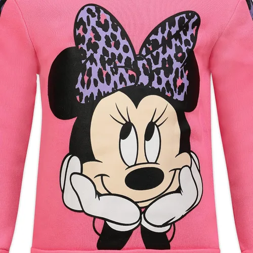 Vista 5 de Disney Minnie Mouse - Conjunto de sudadera y pantalón deportivo para niñas pequeñas - Rosa