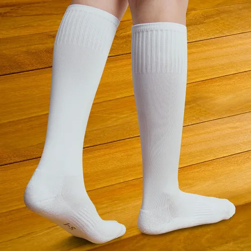 Vista 3 de Calcetines de fútbol para niños (4 a 16 años), calcetines deportivos hasta la rodilla para niños y niñas