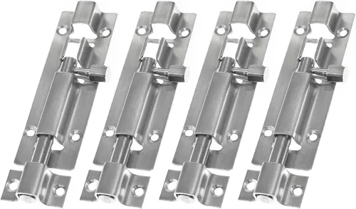 Vista 5 de 10 unids 1.969 in/2 "acero inoxidable seguridad interior exterior puerta ventana pestillo de bloqueo deslizante barril perno deslizante cerradura