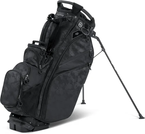 Vista 10 de Bag Boy Chiller Pro - Bolsa híbrida para soporte de golf Negro/Carbón
