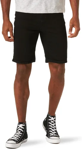 Vista 7 de Wrangler Authentics pantalones cortos de jean clásicos con cinco bolsillos de ajuste relajado para hombre Dark Rinse